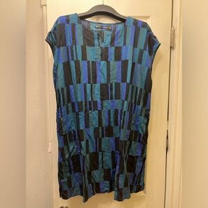 Gudrun Sjödén Woven tunic “Rut” made of viscose/linen